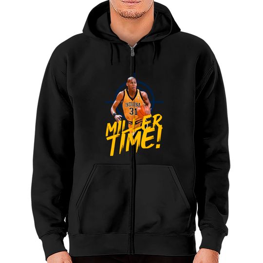 Discover Miller Time - Reggie Miller - Zip Hoodies