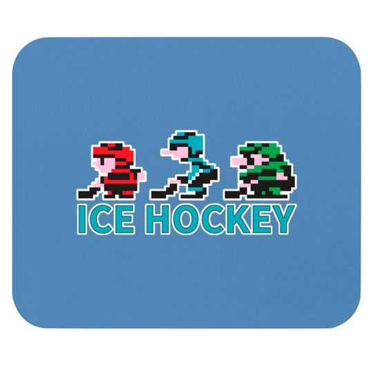 Discover 8-bit Ice Hockey Guys for Dark Mouse Pads - Nintendo - Mouse Pad