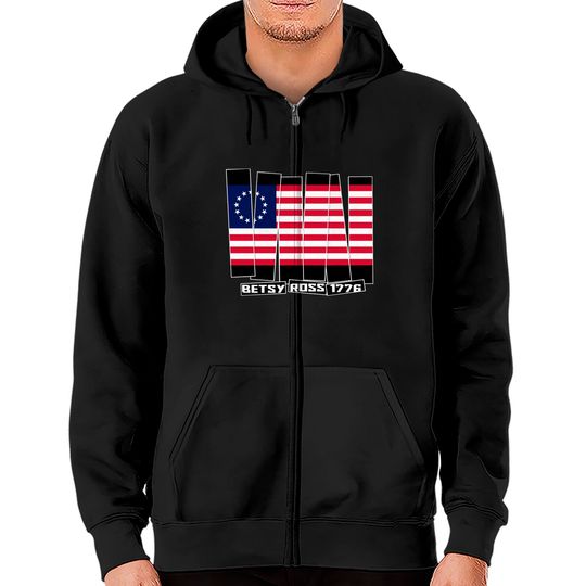 Discover Betsy Ross flag 1776 - Rush Limbaugh Betsy Ross - Zip Hoodies