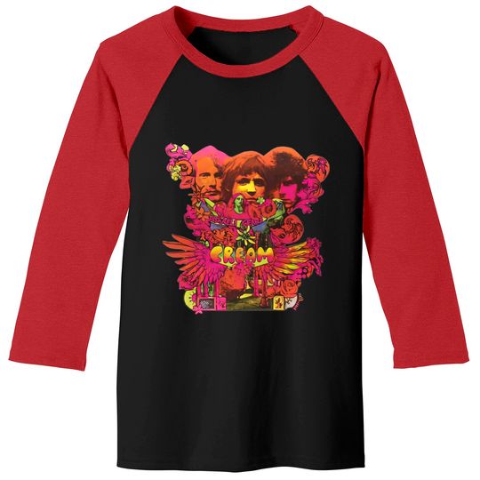 Discover Cream Disraeli Gears Eric Clapton Ginger Baker Tee Baseball Tees