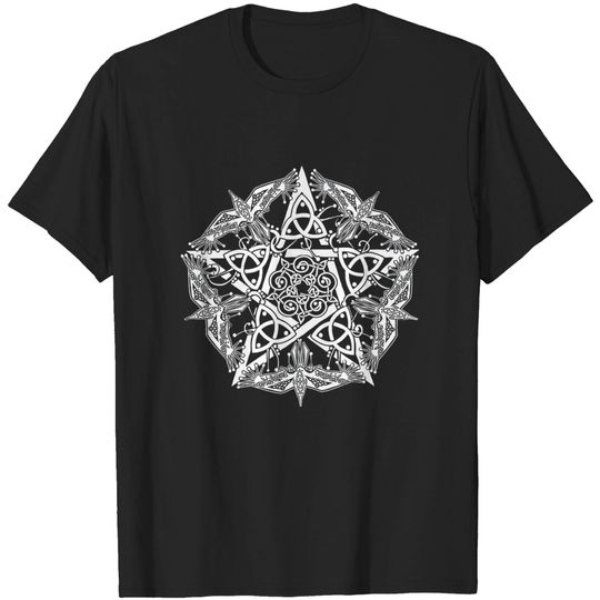 Discover Celtic Raven Pentagram T-shirt