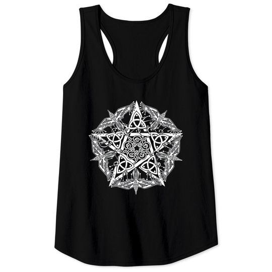 Discover Celtic Raven Pentagram Tank Tops