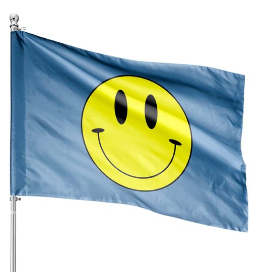 Discover Smiley Face House Flags