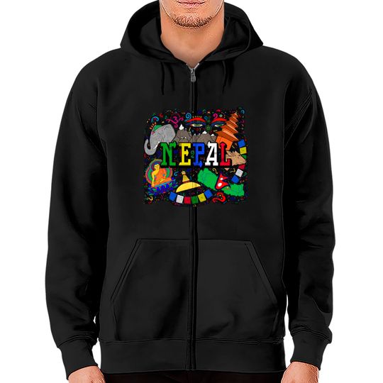 Discover NEPAL Zip Hoodies