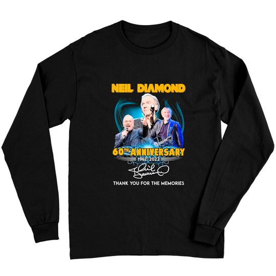 Discover Neil Diamond 60th Anniversary Long Sleeve
