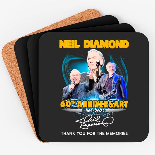 Discover Neil Diamond 60th Anniversary Coaster