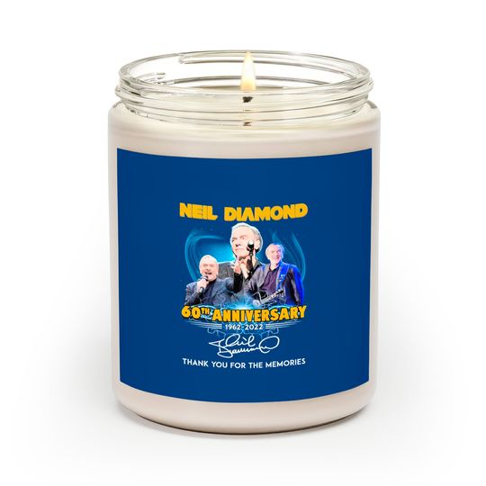 Discover Neil Diamond 60th Anniversary Signatures Scented Candle - Vintage Fan Gift