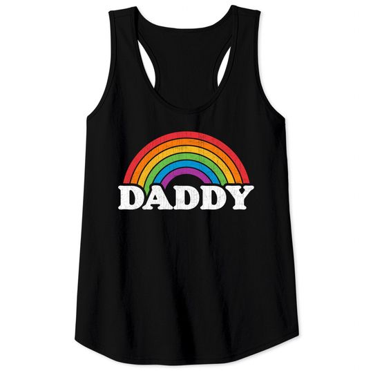 Discover Mens Gay Cruising DAMN DADDY Rainbow Flag Gay Pride Parade LGBTQ Tank Tops
