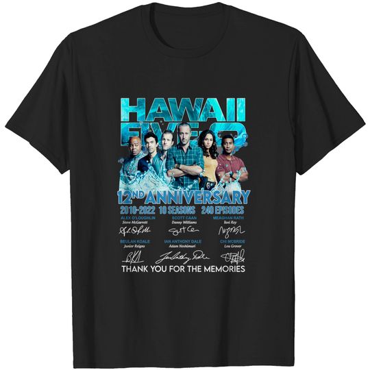 Discover Hawaii Five O TV Show 12 Years 2010 2022 Signatures Essential T-Shirt