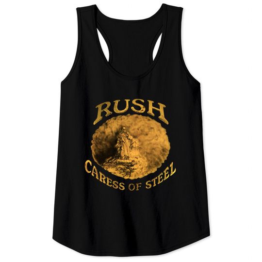 Discover Rush Caress of Steel Neil Peart Geddy Lee Tee Tank Tops
