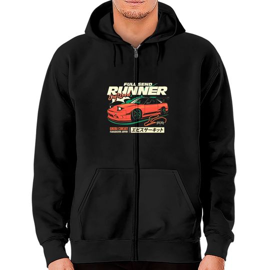 Discover Full Runner - Initial D - Zip Hoodies