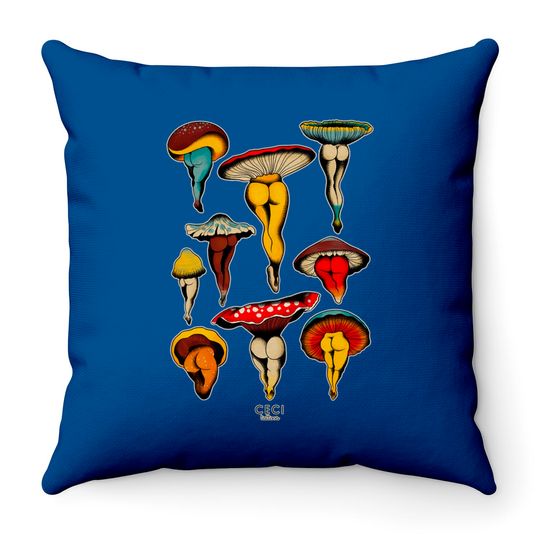 Discover Sexy mushrooms tattoo flash Racerback Throw Pillows