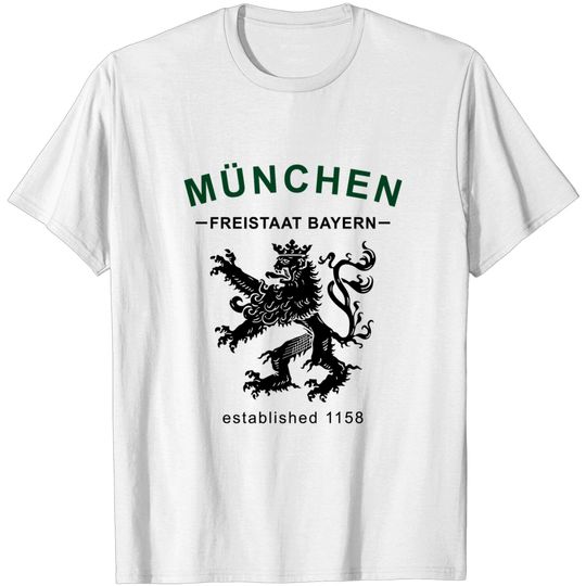 Discover Munich Lion Design T-shirt