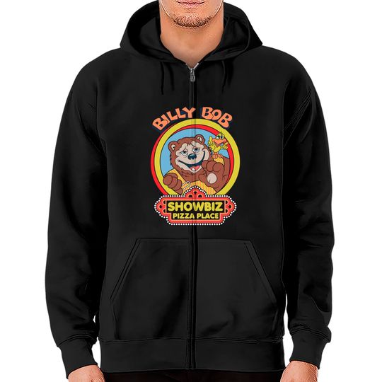 Discover Showbiz Pizza Billy Bob - Showbiz Pizza - Zip Hoodies
