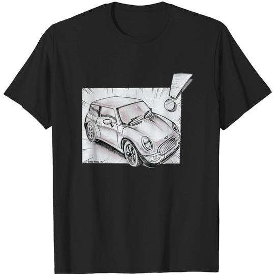 Discover Mini Cooper pencil sketch - Mini Cooper - T-Shirt