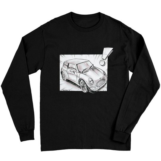 Discover Mini Cooper pencil sketch - Mini Cooper - Long Sleeves