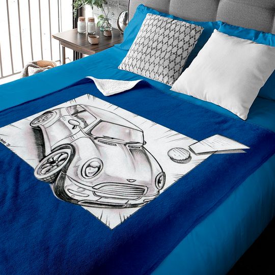 Discover Mini Cooper pencil sketch - Mini Cooper - Baby Blankets