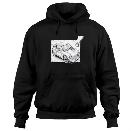 Discover Mini Cooper pencil sketch - Mini Cooper - Hoodies