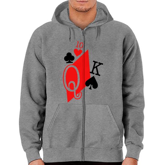 Discover playing cards Zip Hoodies