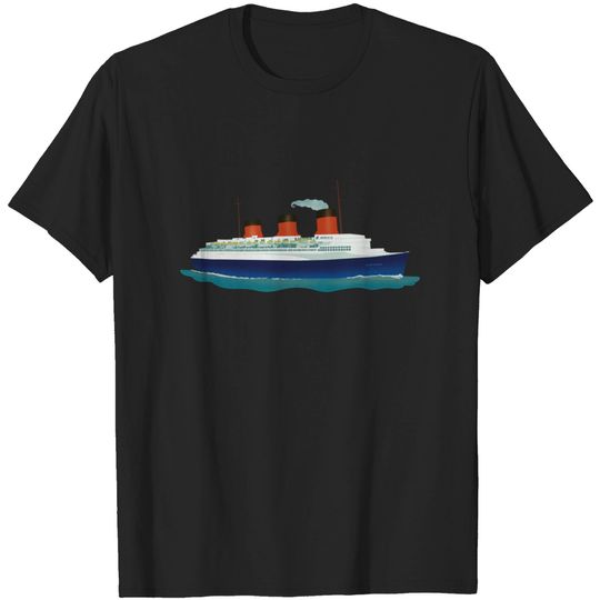 Discover Nautical boat the Normandie - Paquebot - T-Shirt