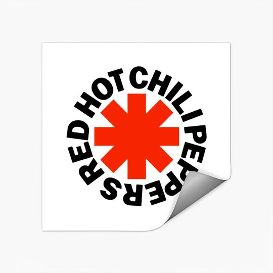 Discover Red Hot Chili Peppers Unisex Sticker: Red Asterisk