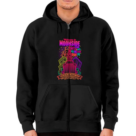 Discover Welcome to Moonside - Earthbound - Zip Hoodies