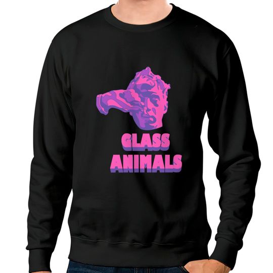Discover Glass Animals Purple Head And Logo Sweatshirts