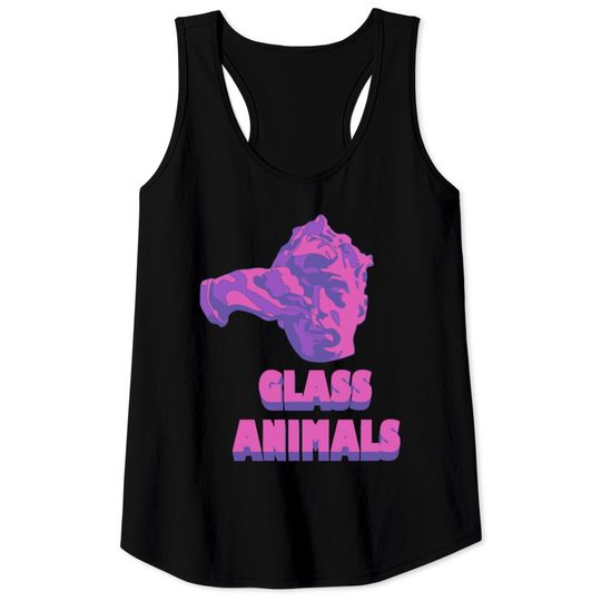 Discover Glass Animals Purple Head And Logo Tank Tops
