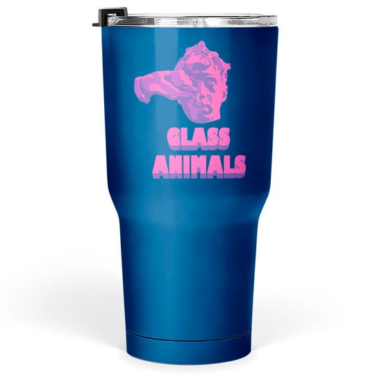 Discover Glass Animals Purple Head And Logo Tumblers 30 oz