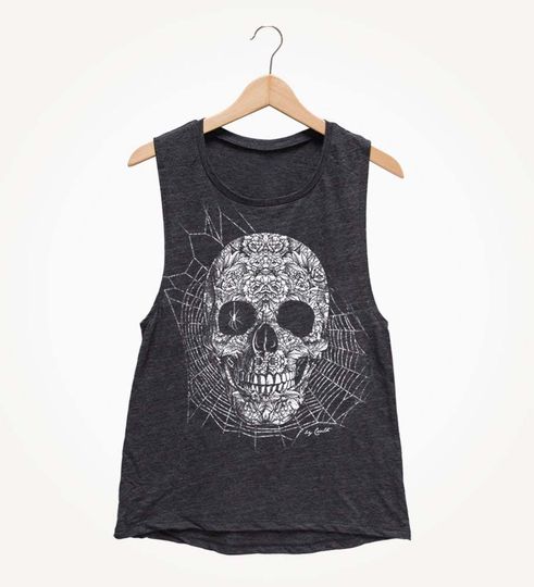 Discover Skull Women Tank Racerback Tank Top