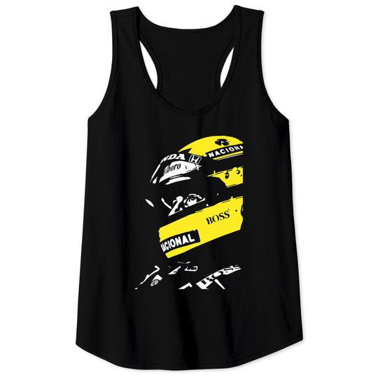 Discover ayrton senna helmet poster shirt Tank Tops