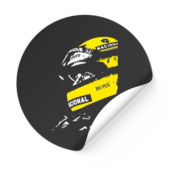 Discover ayrton senna helmet poster Sticker Stickers