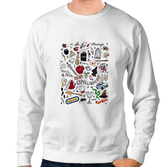 Discover Wizarding World Potter Doodle Unisex Sweatshirts