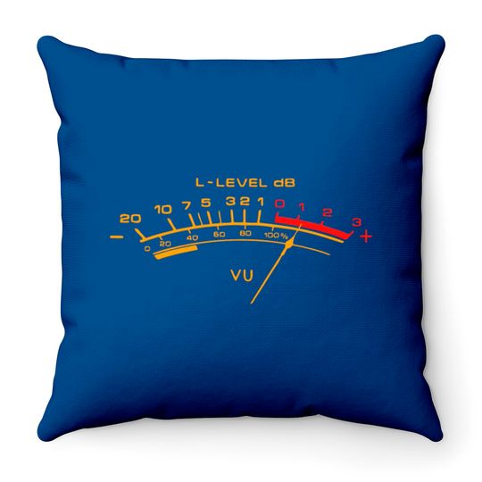 Discover vu meter Throw Pillows Throw Pillows