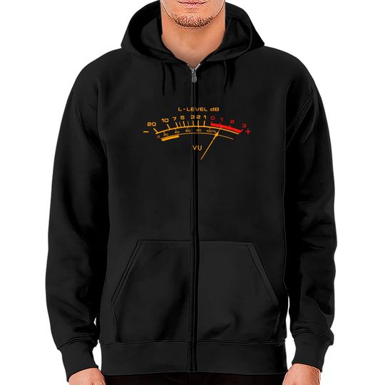 Discover vu meter Zip Hoodies Zip Hoodies