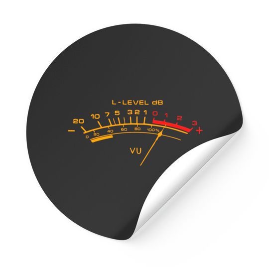 Discover vu meter Stickers Stickers