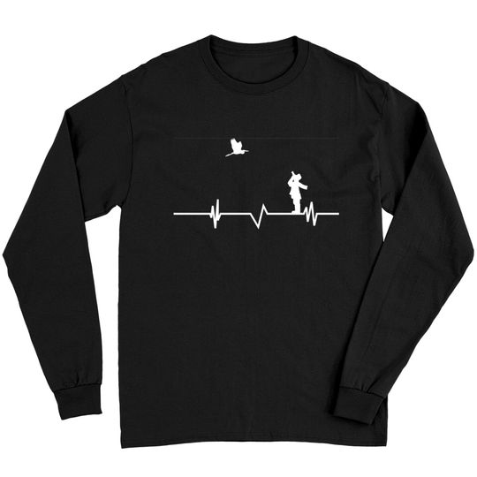 Discover bird watcher heartline Birdwatching gift idea Long Sleeves