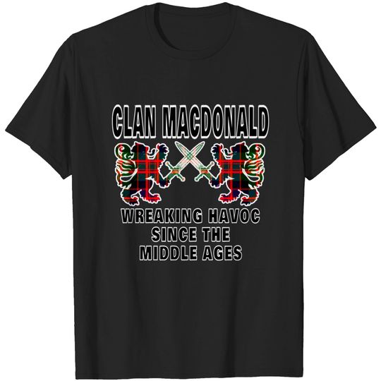 Discover Macdonald Scottish Tartan Scotland Family Clan Nam T-shirt