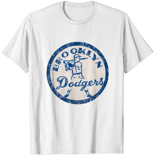 Discover Vintage Brooklyn baseball logo distressed - Brooklyn - T-Shirt