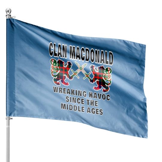 Discover Macdonald Scottish Tartan Scotland Family Clan Nam House Flags