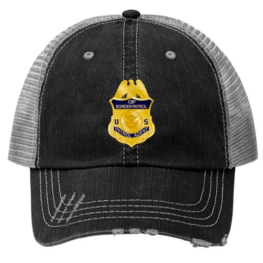 Discover United States Border Patrol Badge Immigration Trucker Hats