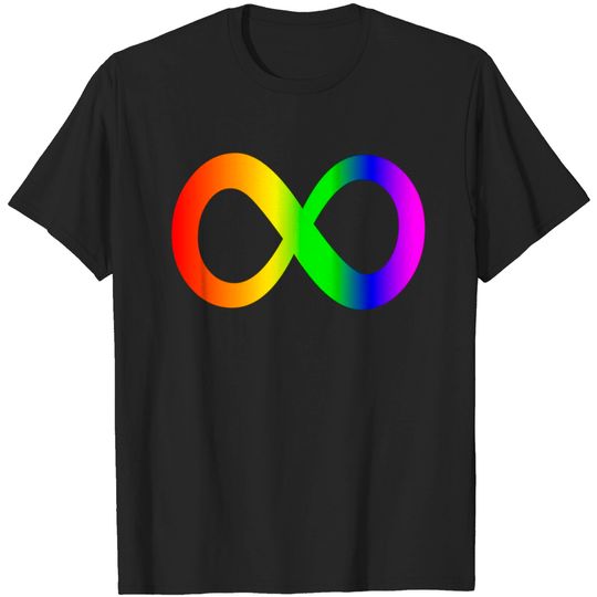 Discover autism infinity symbol// rainbow T-shirt