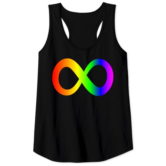 Discover autism infinity symbol// rainbow Tank Tops