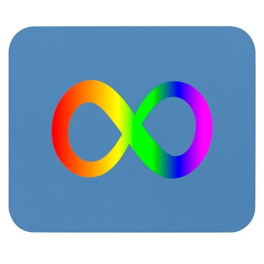 Discover autism infinity symbol// rainbow Mouse Pads