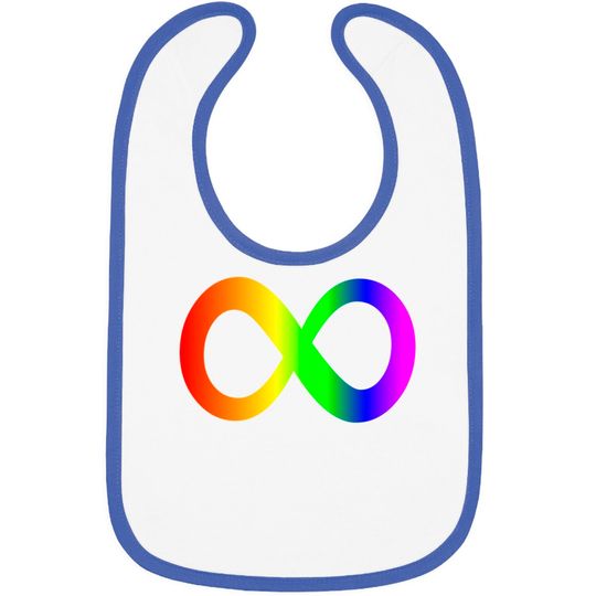 Discover autism infinity symbol// rainbow Bibs
