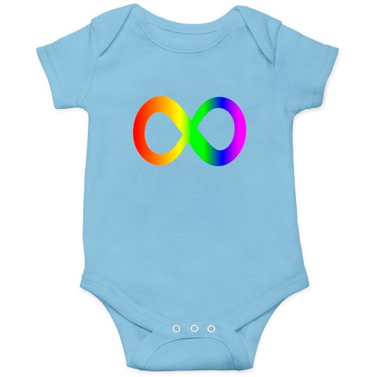 Discover autism infinity symbol// rainbow Onesies