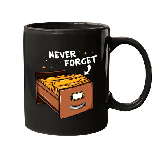 Discover Card Catalog Gift Library Librarian Mugs