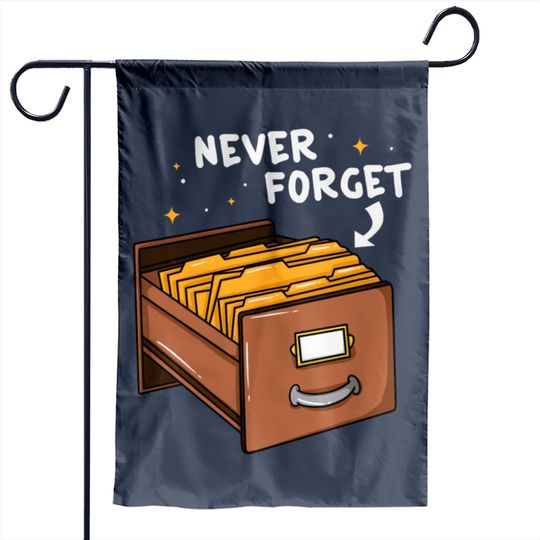 Discover Card Catalog Gift Library Librarian Garden Flags