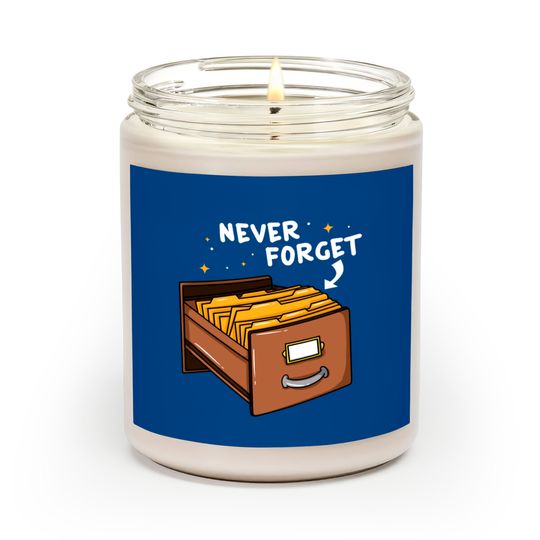 Discover Card Catalog Gift Library Librarian Scented Candles