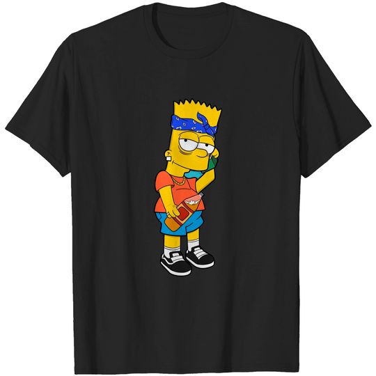 Discover Bart Simpson Cute Cartoon Cool T Shirt